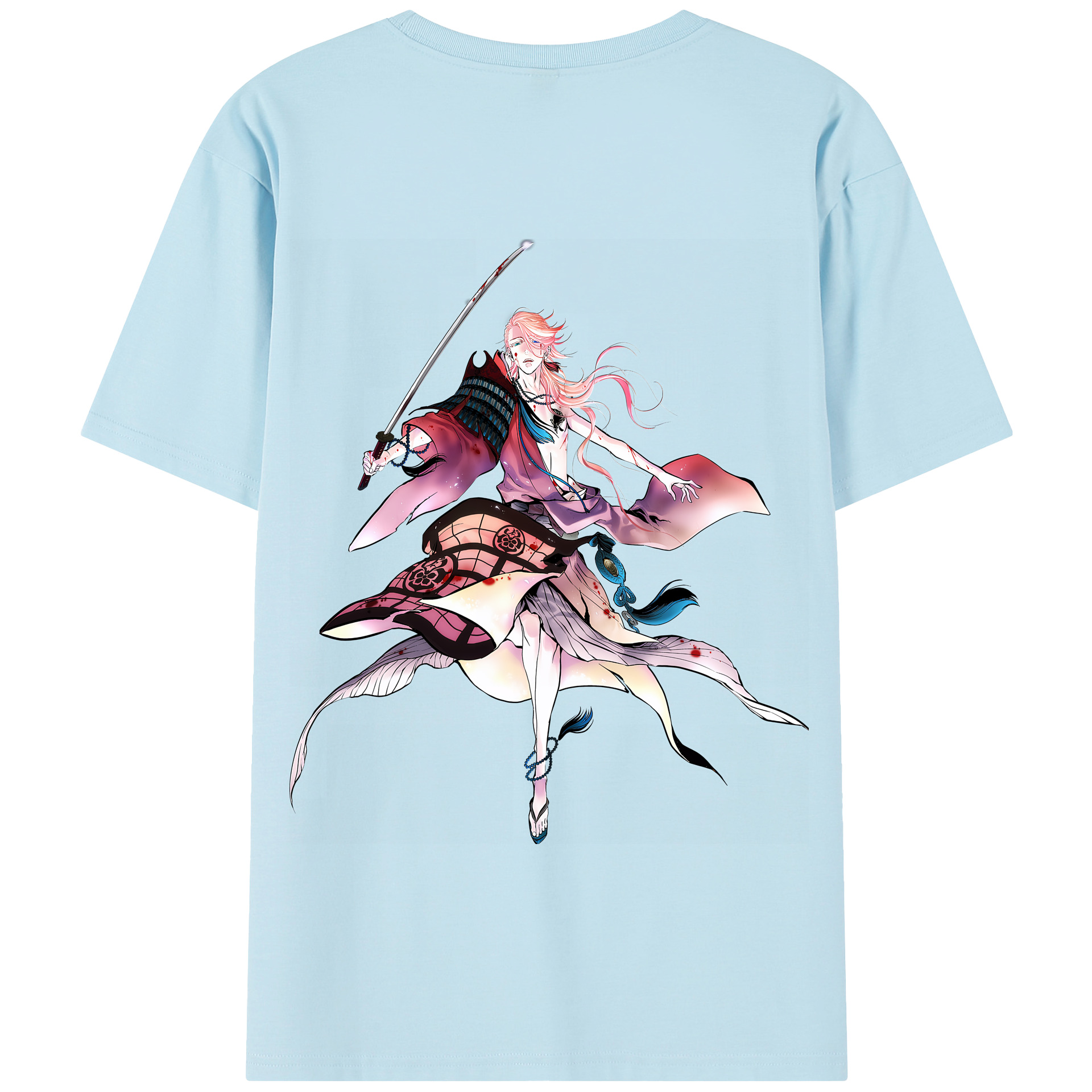 （画像用） 刀剣乱舞 Touken Ranbu 綿100％半袖Tシャツ（背面プリント）